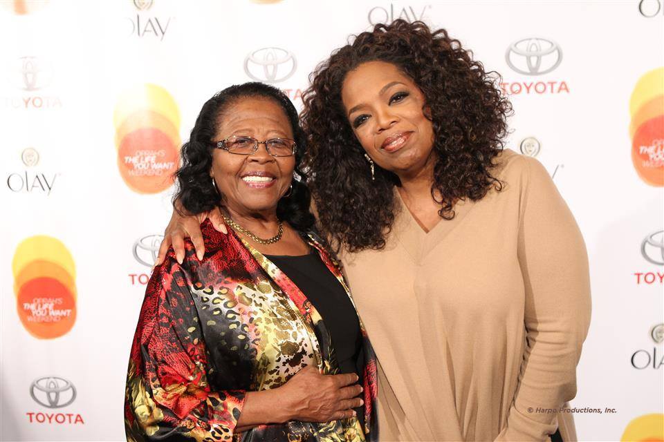 Estella Pyfroma and Oprah Winfrey